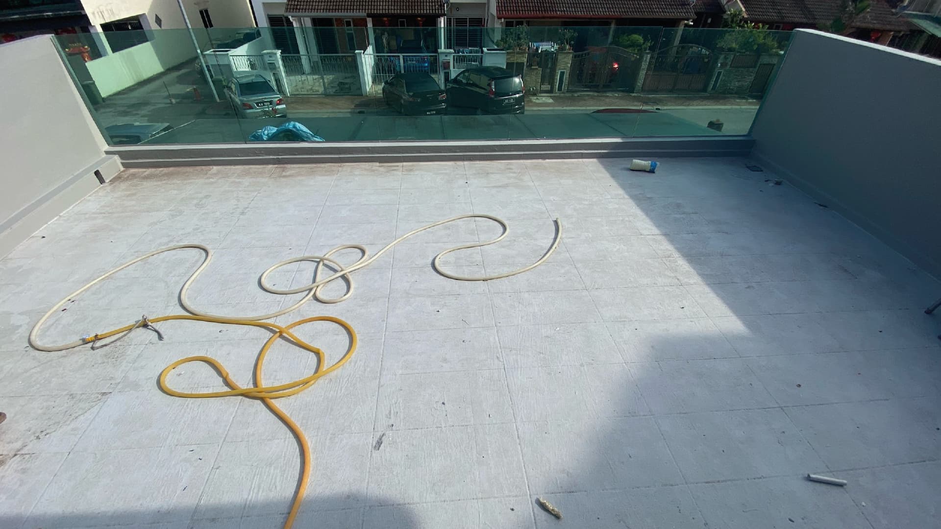 Balcony 3 – torch on system (mineral membrane) – before work