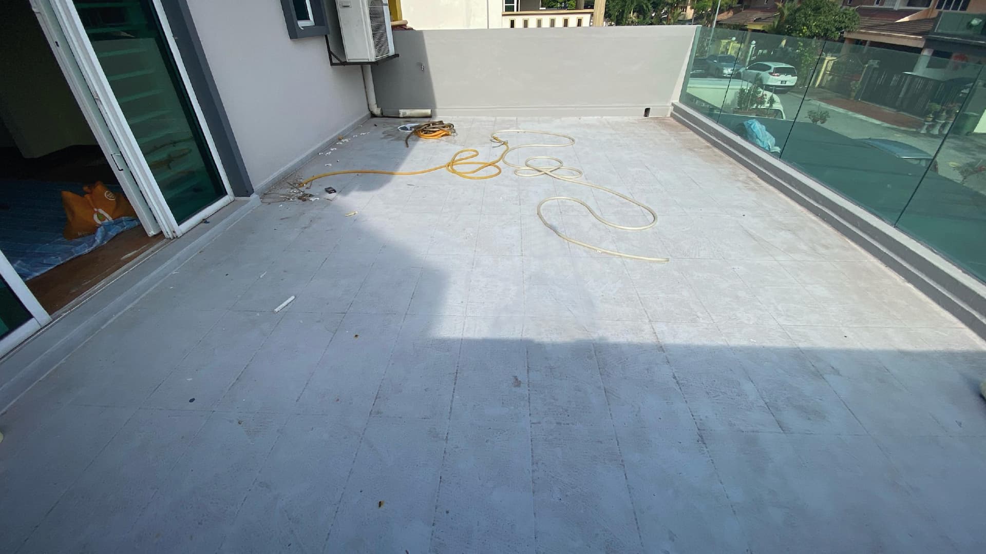 Balcony 4 – torch on system (mineral membrane) – before work