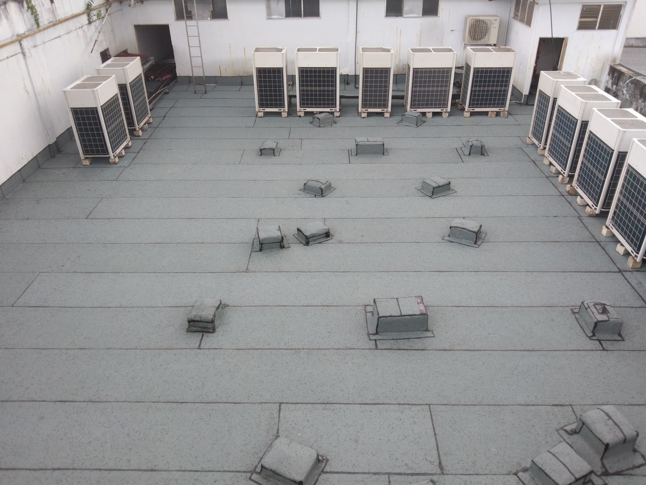 Rooftop 2 torch on system (mineral membrane) – after work