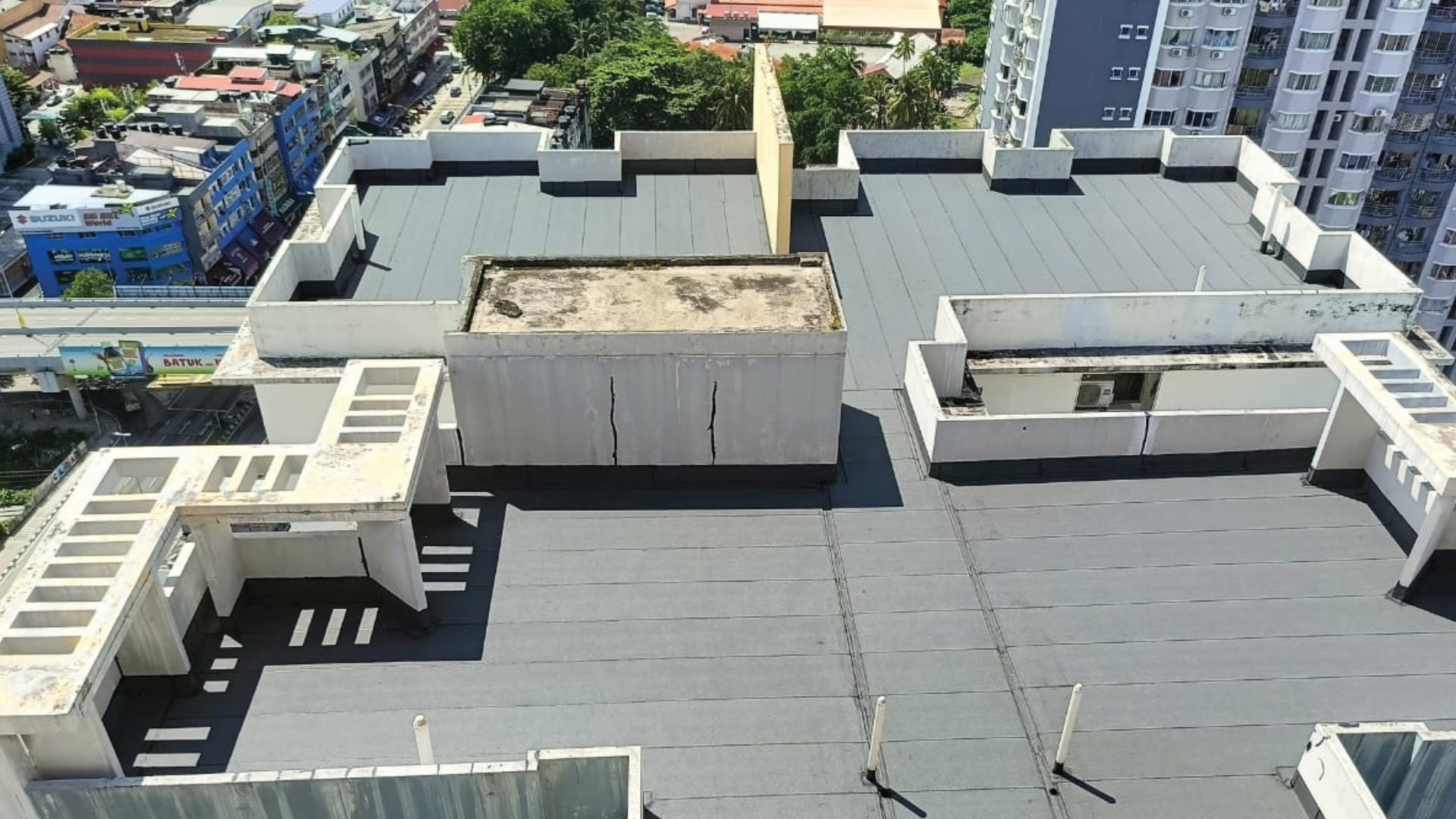 Rooftop 1 torch on system (mineral membrane) – after work