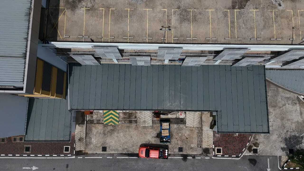 Rooftop 5 torch on system (mineral membrane) after